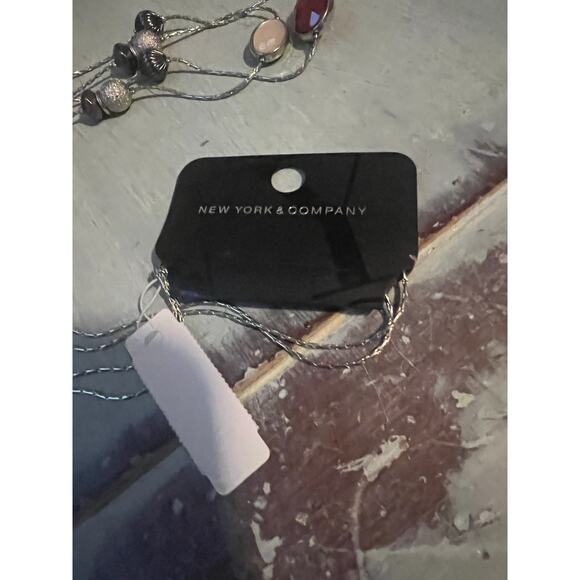 NWT BLACK FLOWER AND RHINESTONE WOMENS NECKLACE WHIMSYGOTH FLORAL FEMININE - Picture 3 of 10